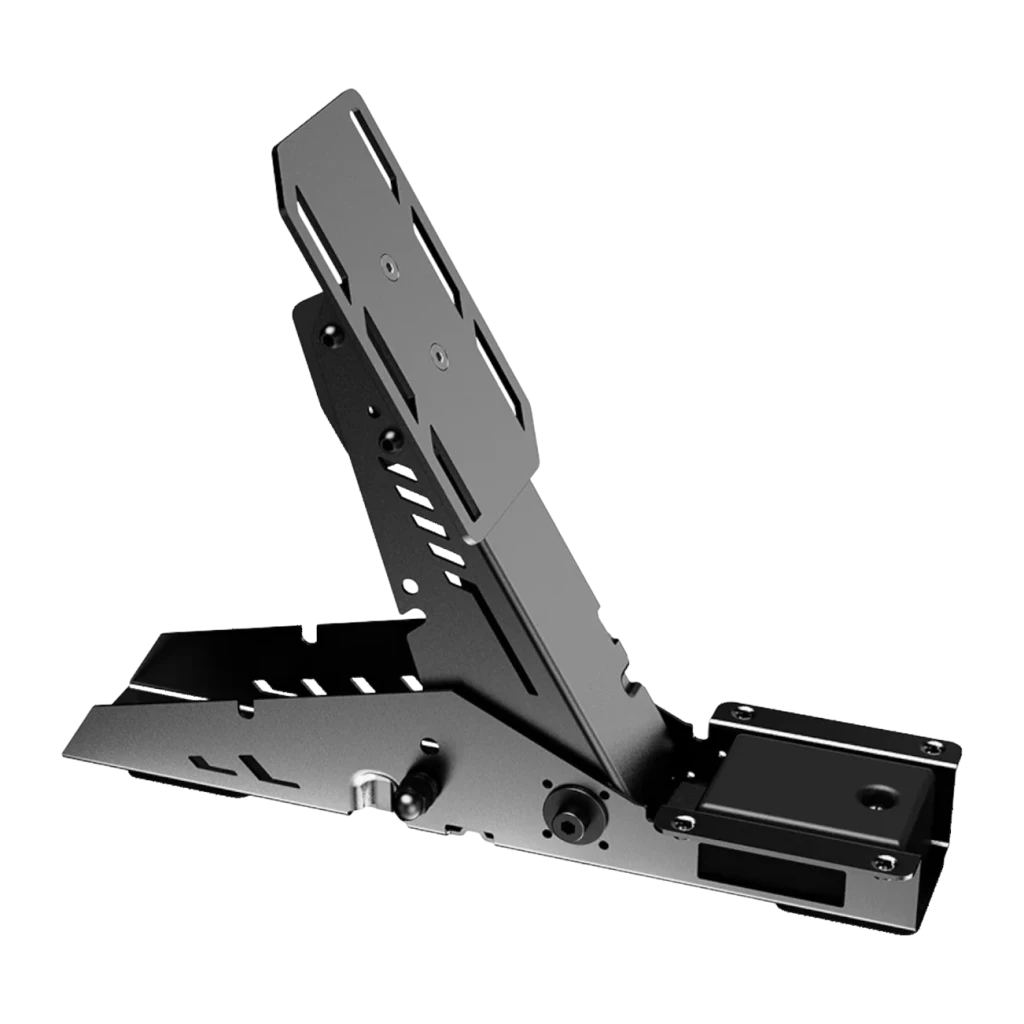 Pedal de embrague PXN PD HM C PC Negro, detalle: estructura metálica lateral con ranuras, bisagra y módulo sensor visibles