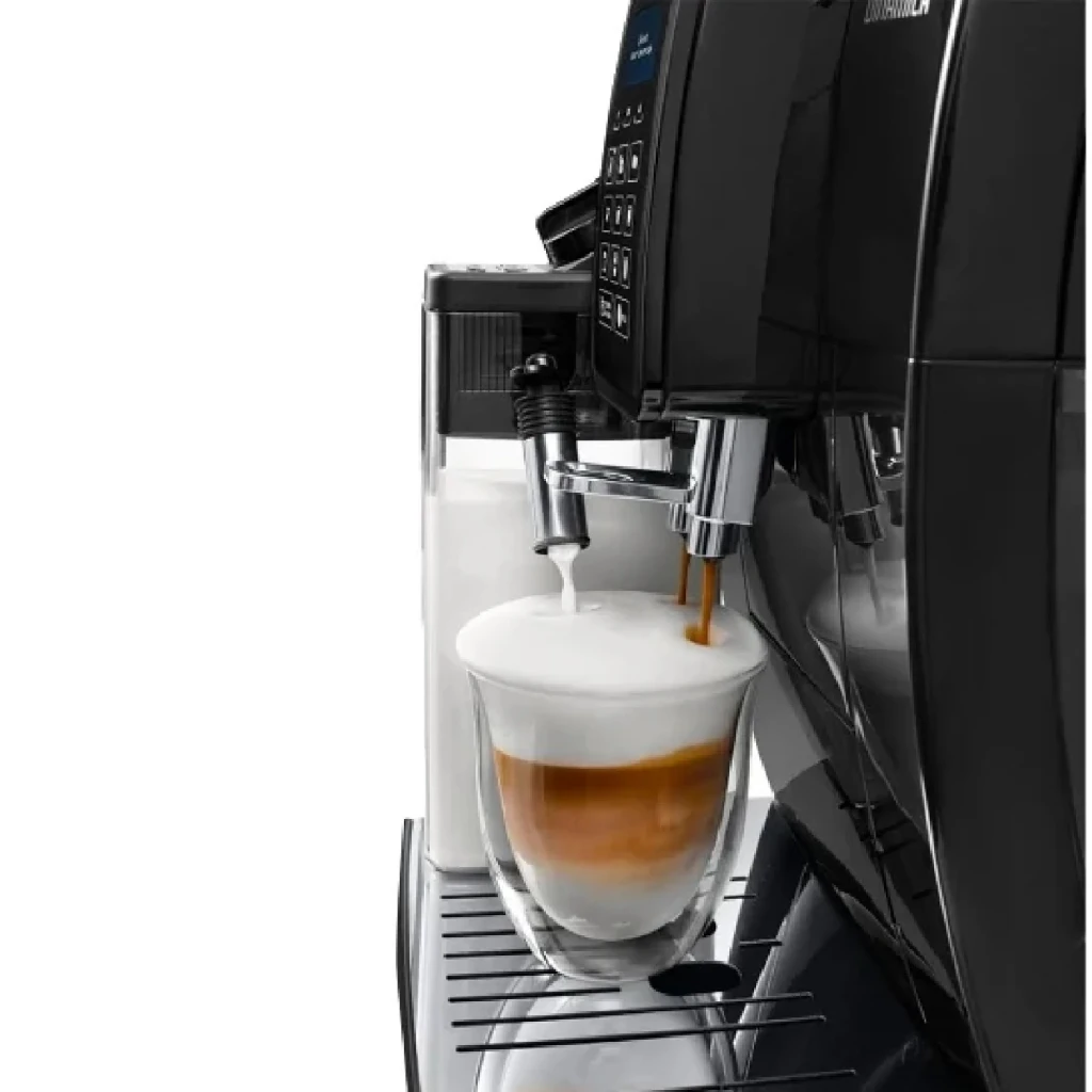 Cafetière Superautomatique De'Longhi Dinamica 1,8L Moulin Conique 13 Réglages Noir ECAM 353.75.B, en cours: becs versant