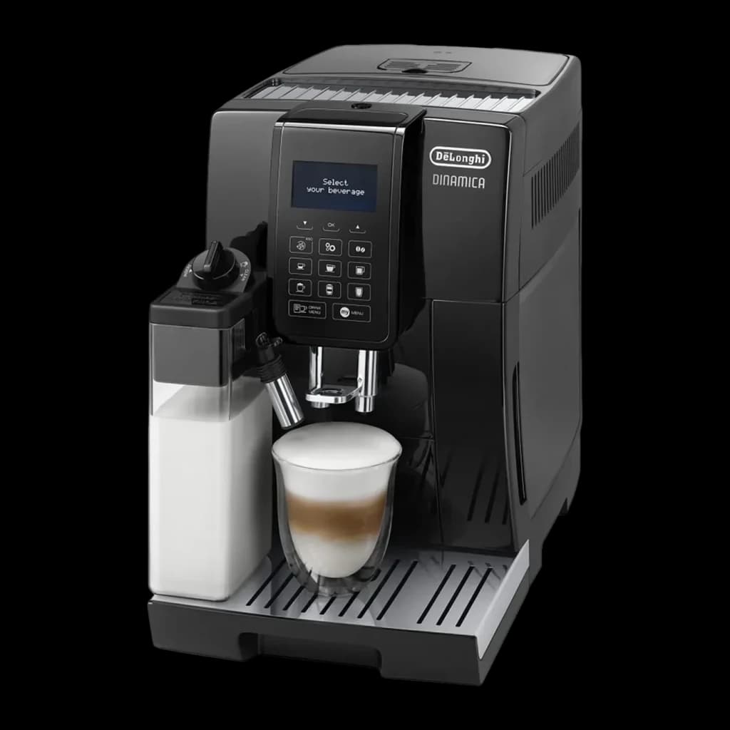 Cafetière Superautomatique De'Longhi Dinamica 1,8L Moulin Conique 13 Réglages Noir ECAM 353.75.B, détail: panneau LCD