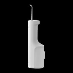 Irrigateur Oral Panasonic EW-DJ66 Sans Fil 60min Blanc, détail latéral: buse métallique courbée et réservoir d'eau intégré
