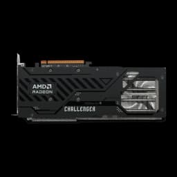 ASRock Radeon RX 9070 Challenger 16 Go GDDR6, vue arrière: backplate noir avec logo AMD Radeon, texte Challenger