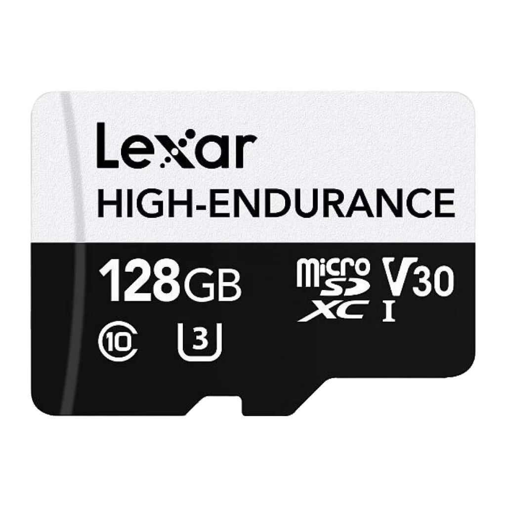 Tarjeta microSD Lexar High-Endurance microSDXC 128GB V30 U3 Clase 10 UHS-I