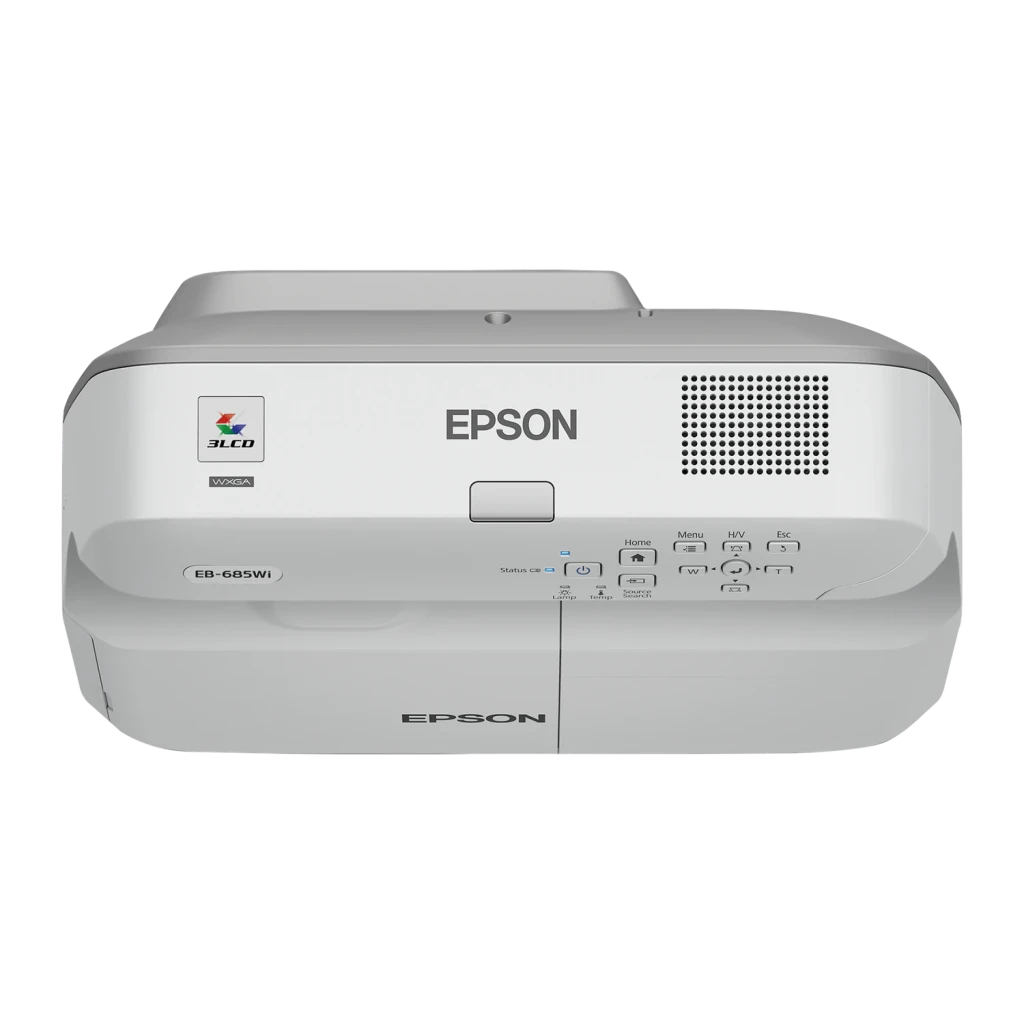 Proyector Epson Tiro Ultracorto 0,28:1 WXGA 1280x800 3500 Lúmenes ANSI 3LCD Blanco EB-685Wi