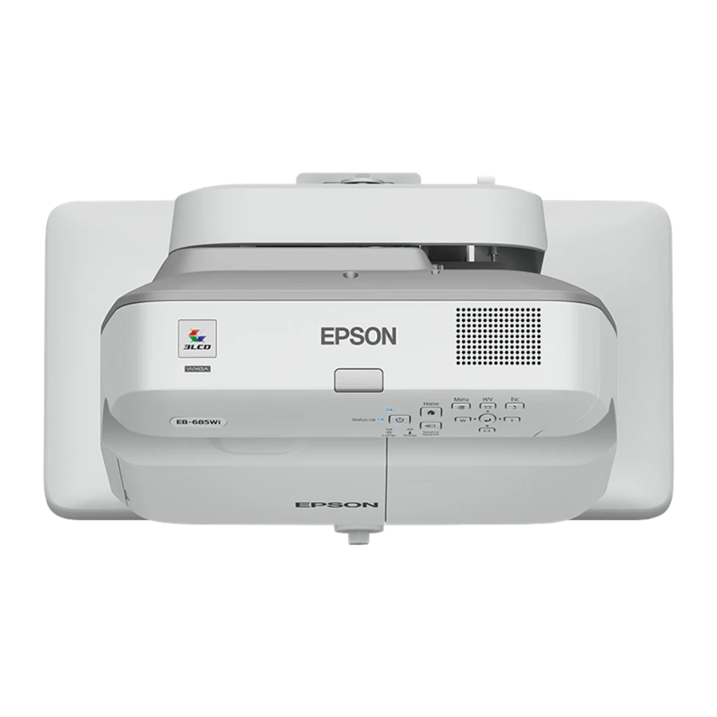 Proyector Epson Tiro Ultracorto 0,28:1 WXGA 1280x800 3500 Lúmenes ANSI 3LCD Blanco EB-685Wi, detalle: vista superior