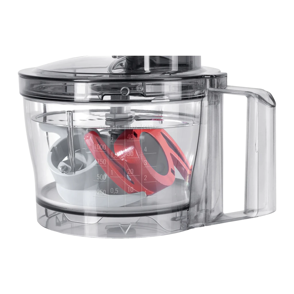 Procesador de alimentos Bosch MultiTalent 3 2,3L 800W 2 Velocidades Blanco MCM3100W, detalle: bol transparente con accesorio
