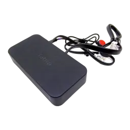 Adaptateur Jabra Link 14201-35 Accessoire EHS Bluetooth Noir, détail: boîtier noir avec logo Jabra et câble avec connecteur