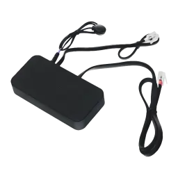 Adaptateur Jabra Link 14201-35 Accessoire EHS Bluetooth Noir, détail: corps noir avec logo Jabra, câble RJ et petit
