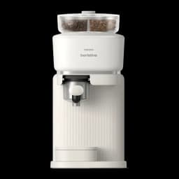 Máquina de Espresso Philips Baristina BAR320/00 Moinho cerâmico 16bar 1,2L, detalhe frontal: depósito transparente com grãos