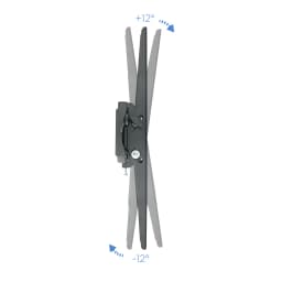 Suporte TV TooQ Preto Parede inclinável 37 polegadas-70 polegadas VESA 600x400mm LP4270T-B, lateral: ângulo de inclinação