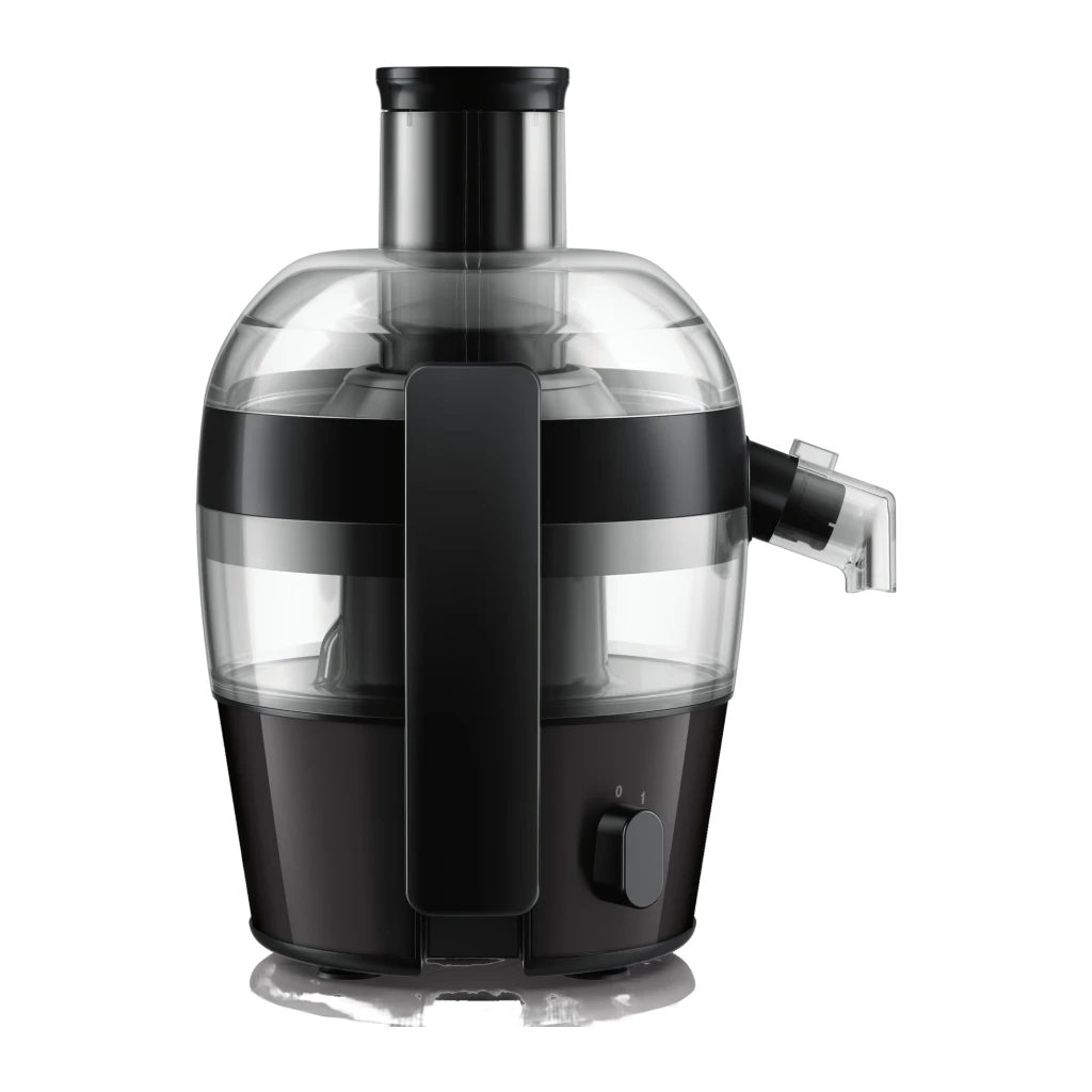 Licuadora Philips Viva Collection 500W 1L pulpa / 500ml zumo Negro HR1832/00, detalle: cuerpo frontal con cámara