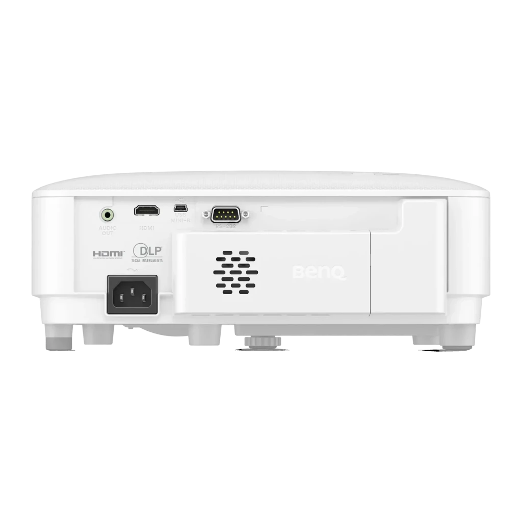 Projecteur BenQ 1080p Full HD 3800 lumens ANSI DLP Blanc MH560C, vue arrière: ports HDMI, sortie audio, RS-232, entrée