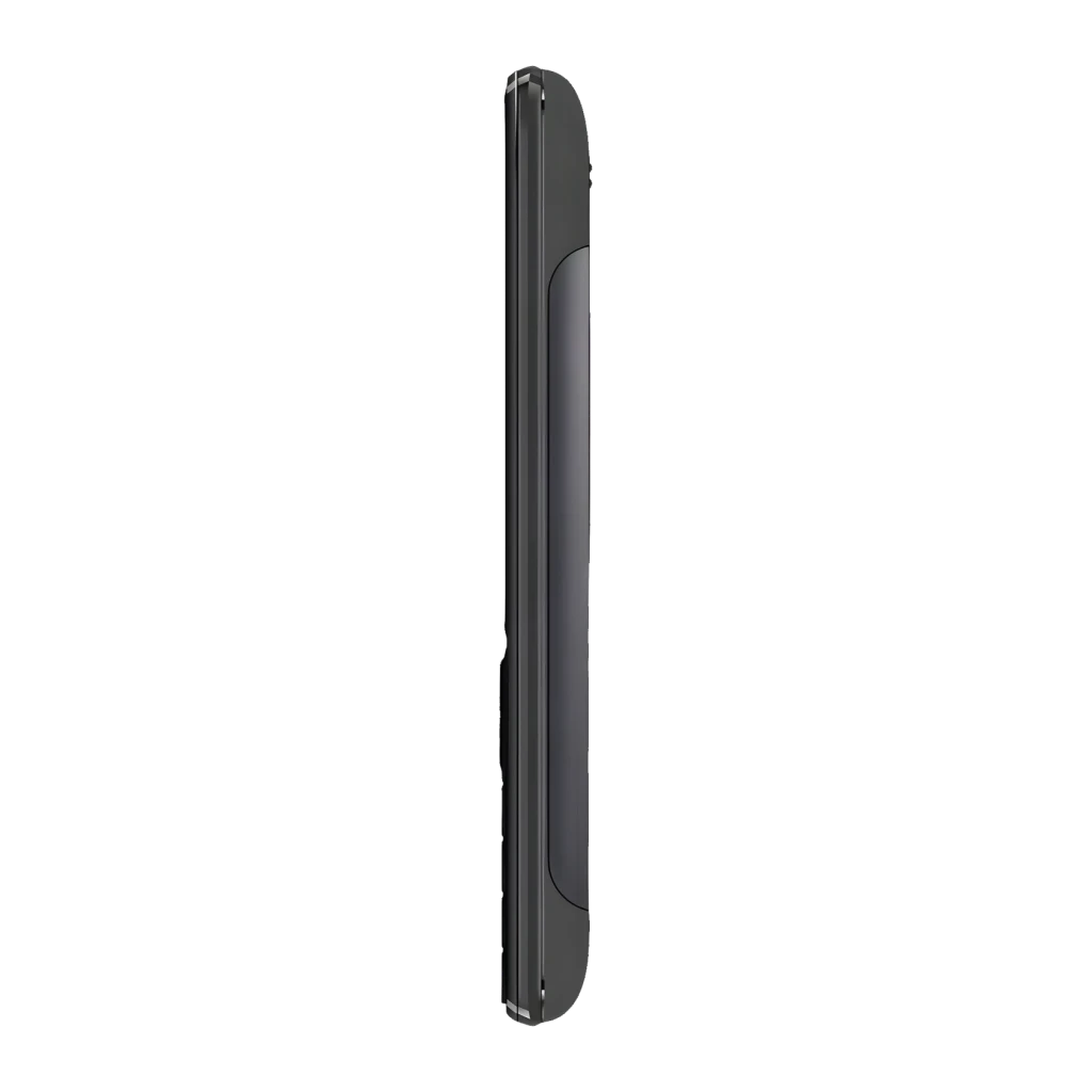 MaxCom Classic MM245 4G 2,8 polegadas 1000mAh Preto microSD, detalhe lateral: perfil fino com tampa traseira convexa
