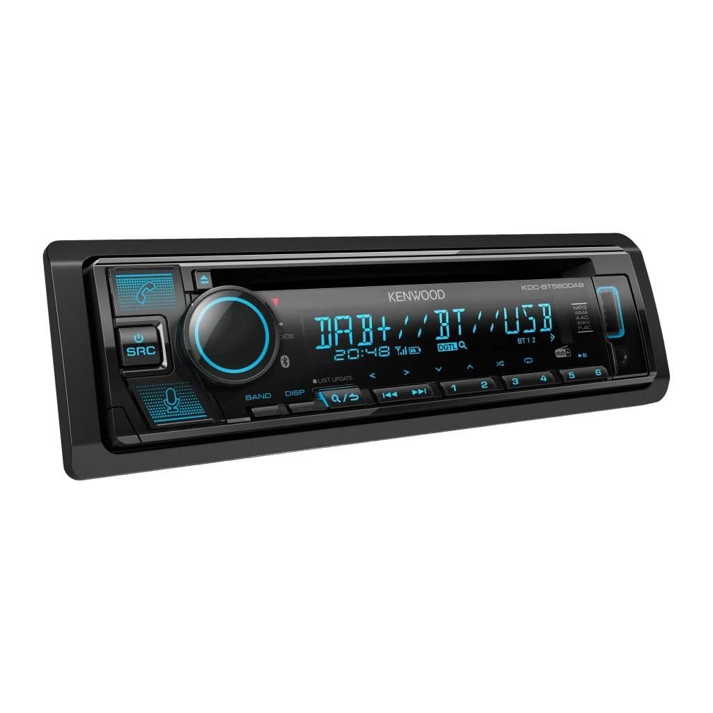 Autorradio Kenwood Negro 1 DIN KDC-BT560DAB