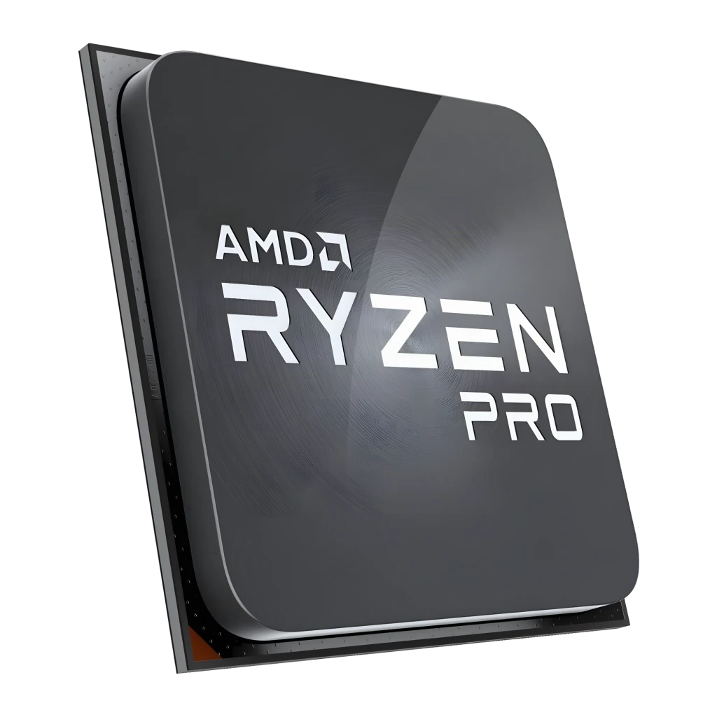 AMD Ryzen 5 PRO 5655G Tray 6 Cœurs AM4, détail: IHS métallique avec logo Ryzen PRO gravé et broches AM4 visibles