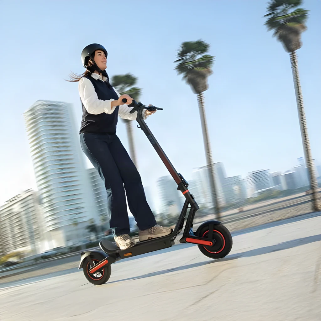 Patinete eléctrico Cecotec Bongo D40 XL Suspension Connected 800W 40km 25km/h 10 pulgadas Negro, vista lateral