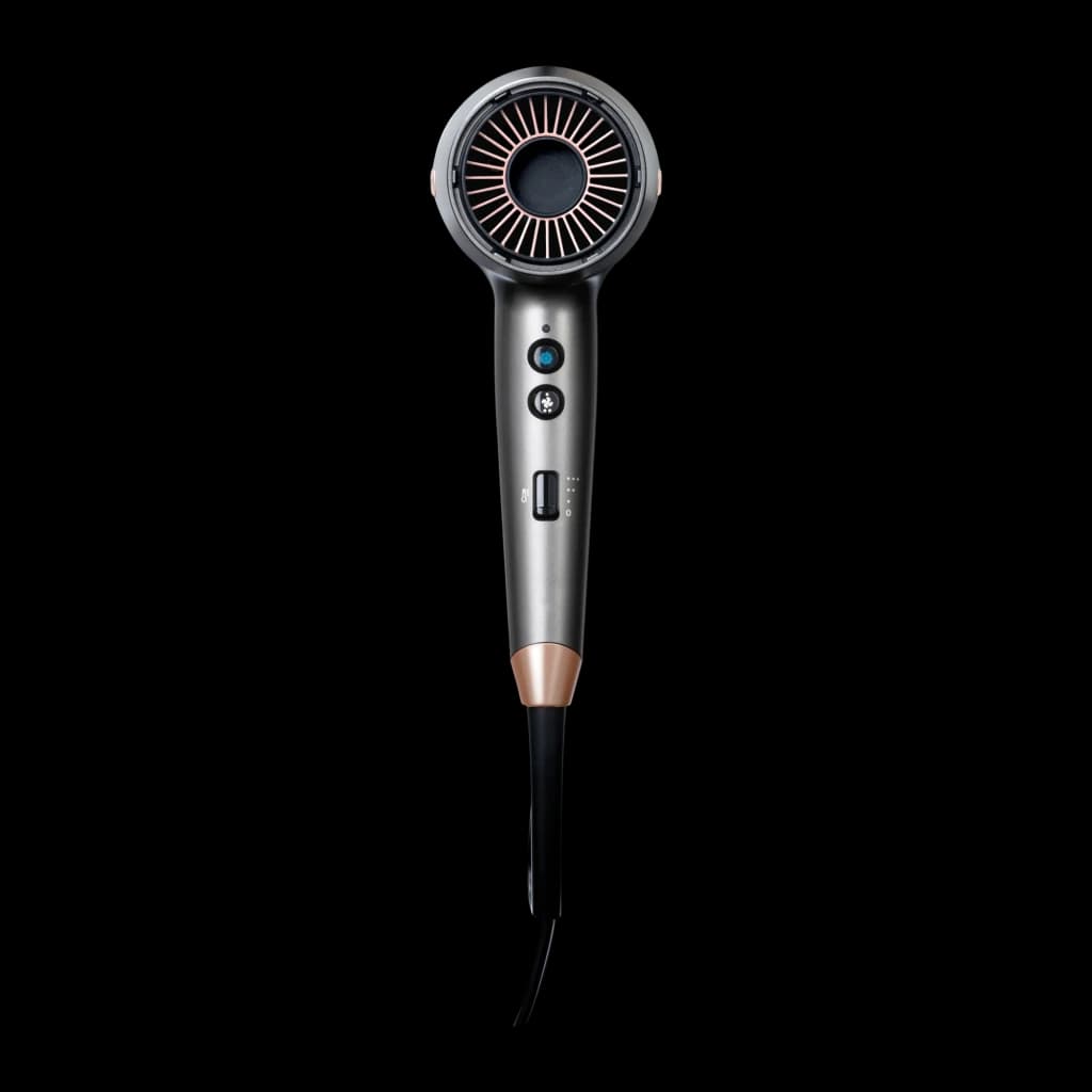 Secador de cabelo Remington ONE Dry & Style D6077 Iónico 2000W Bronze/Cinzento, vista traseira: grelha circular de entrada