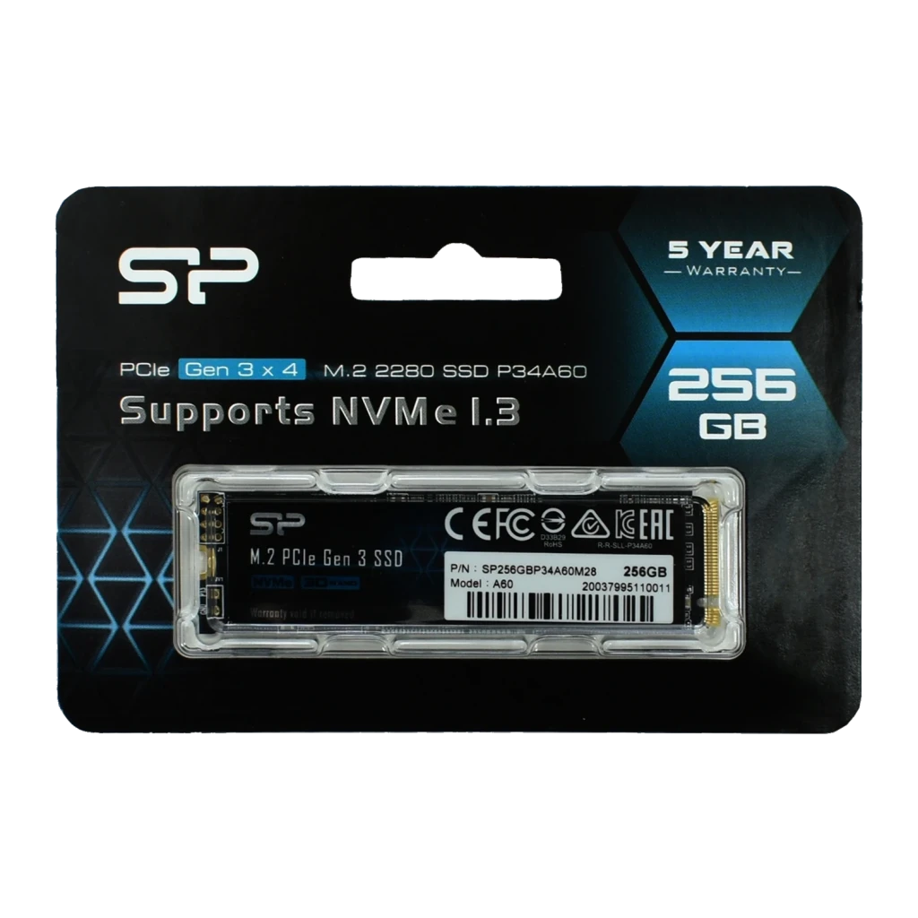 Silicon Power M.2 SSD A60 256GB 2枚 Silicon Power Ace A60 M.2 NVMe 256GB | 2200 MB/s lectura