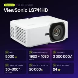 Proyector ViewSonic Láser Full HD 1080p 5000 lúmenes ANSI DLP LS741HD - características