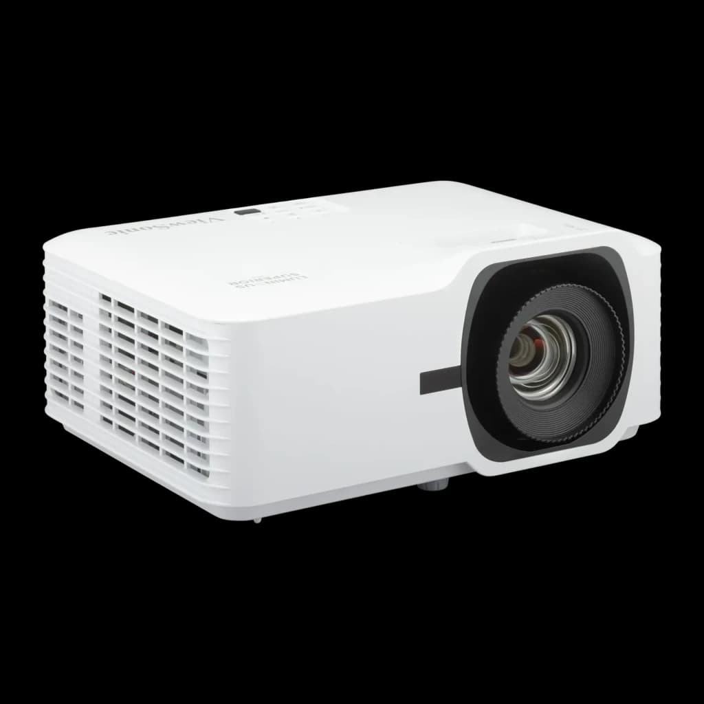 Proyector ViewSonic Láser Full HD 1080p 5000 lúmenes ANSI DLP LS741HD, vista frontal: cuerpo blanco con rejillas