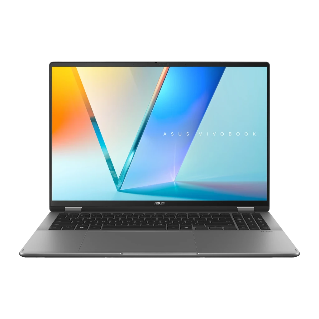 Portátil ASUS Vivobook 16 Flip 32GB/1TB SSD 16 pulgadas OLED Táctil Intel Core Ultra 9 386H Windows 11 Pro Gris TP3607AA