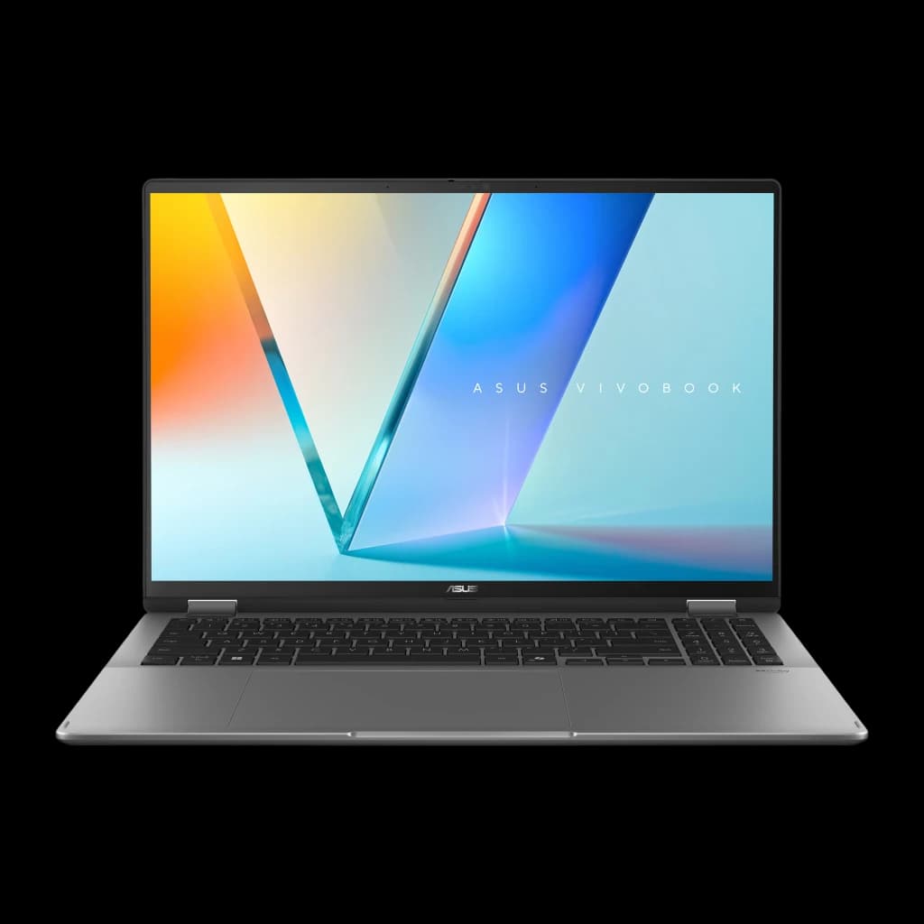 Portátil ASUS Vivobook 16 Flip 32GB/1TB SSD 16 polegadas OLED Tátil Intel Core Ultra 9 386H Windows 11 Pro Cinzento