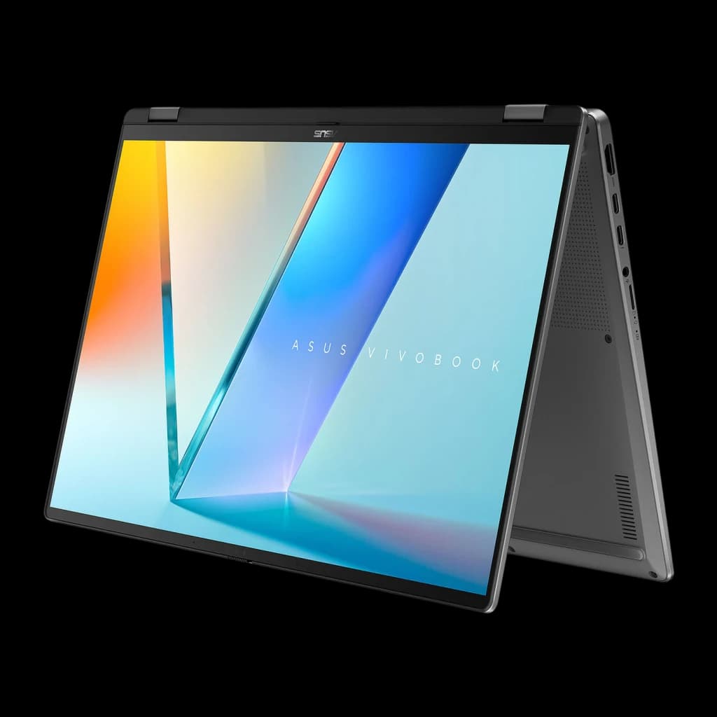 Portátil ASUS Vivobook 16 Flip 32GB/1TB SSD 16 polegadas OLED Tátil Intel Core Ultra 9 386H Windows 11 Pro Cinzento