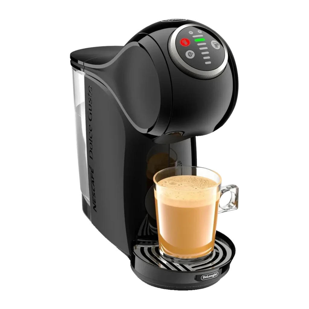 Cafetera de cápsulas De'Longhi Genio S Plus EDG315.B Dolce Gusto 15bar 0,8L Negro, detalle: panel de control con indicadores