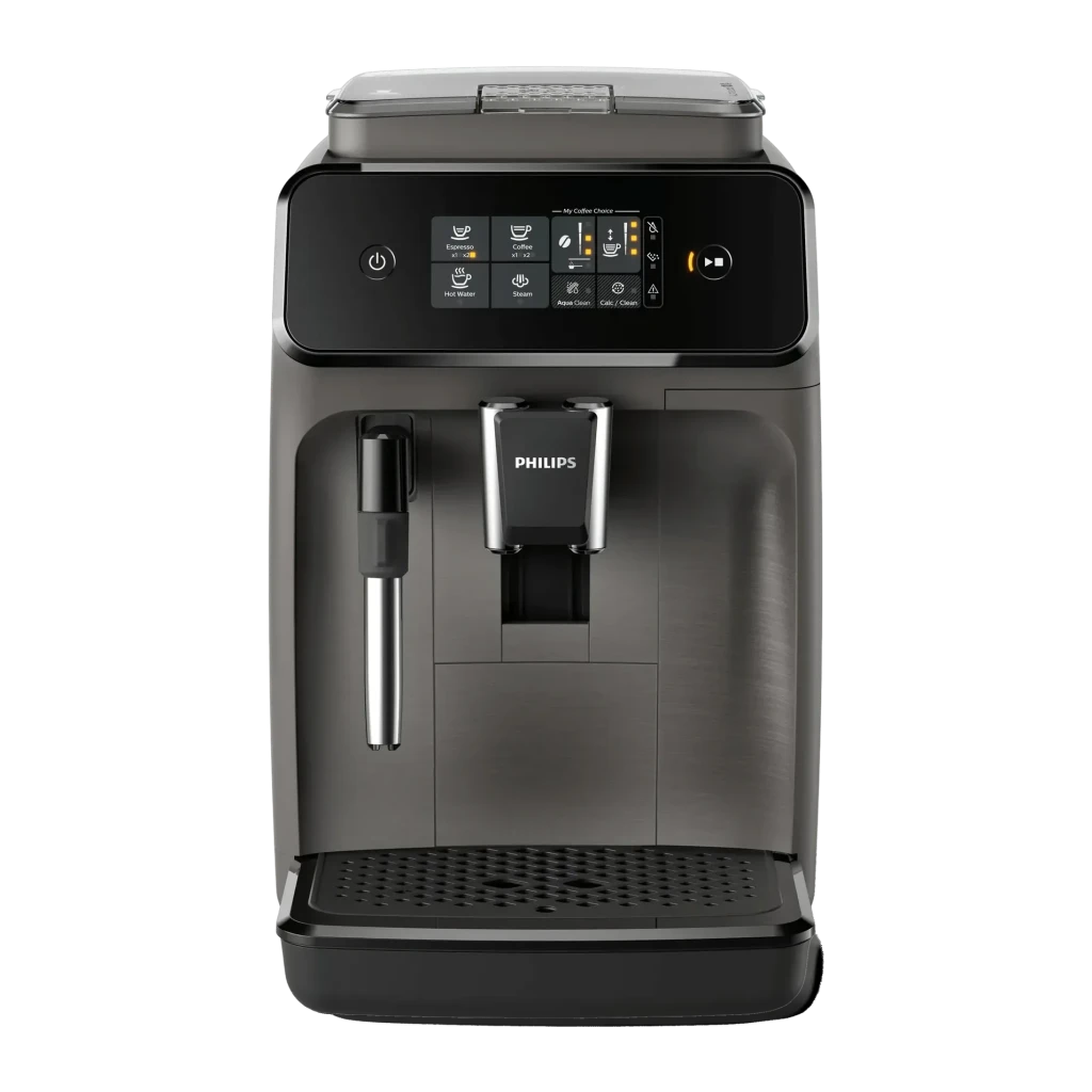 Máquina de Café Superautomática Philips Series 1200 EP1224/00 Moinho Cerâmico Cinzento, detalhe frontal: painel tátil
