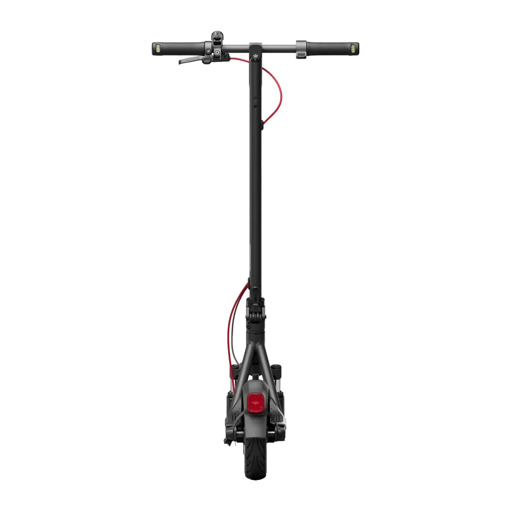 Patinete Eléctrico Segway Ninebot KickScooter F2 Pro E 450W 65km 20km/h 10 pulgadas Rojo, vista trasera: manillar, cable