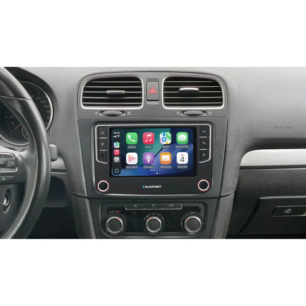 Autorradio Blaupunkt Wolfsburg 648 DAB Negro CarPlay Android Auto Inalámbrico 7 pulgadas, en uso: instalado en salpicadero