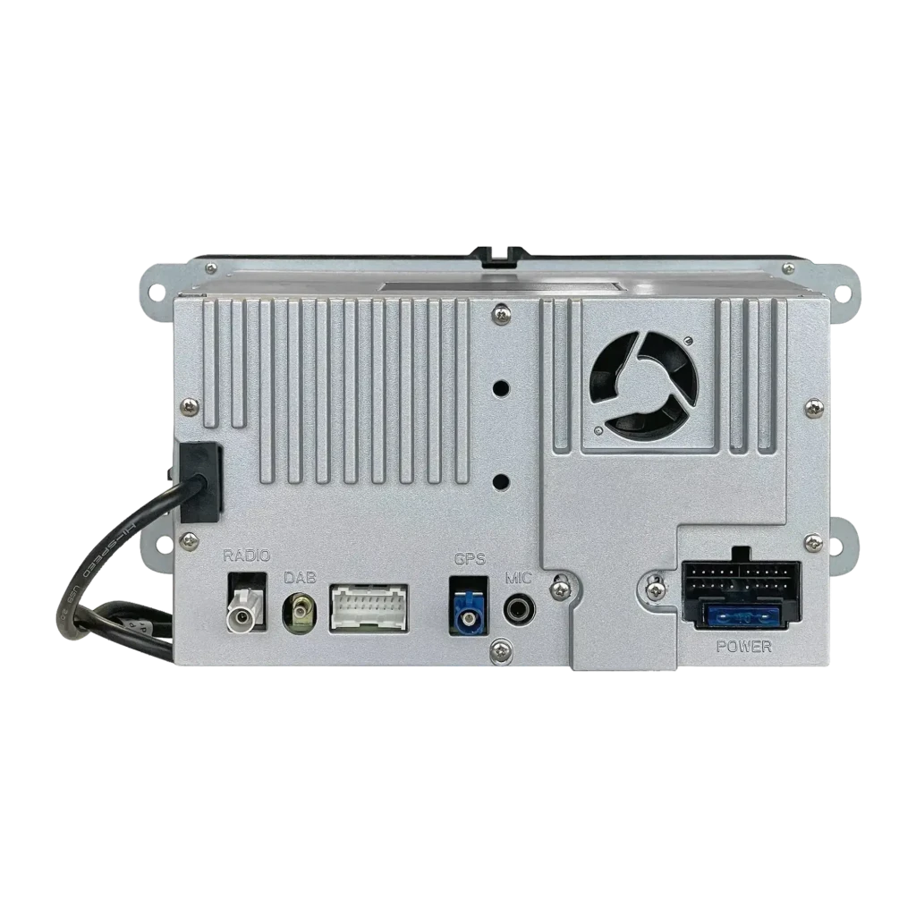Autorradio Blaupunkt Wolfsburg 648 DAB Negro CarPlay Android Auto Inalámbrico 7 pulgadas, vista trasera: panel plateado