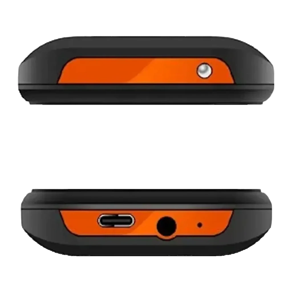MaxCom Classic MM142L Preto 2,4 polegadas 240x320 800mAh 2G GSM Dual SIM, detalhe: bordas superior e inferior com câmara