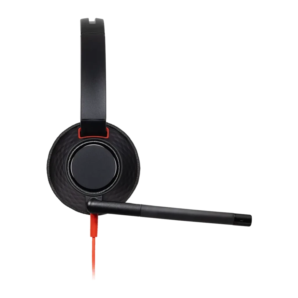 Casque Poly Blackwire 5210 Monaural USB-C Réduction de bruit (microphone) Noir, détail: vue latérale de l'écouteur unique