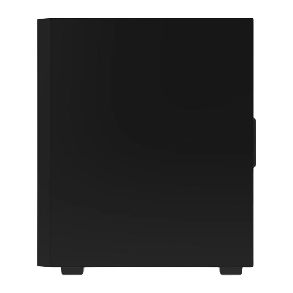 Boîtier PC Darkflash M305 Verre Trempé Mini Tower mATX/ITX 325x195x387mm Noir, détail latéral: panneau gauche lisse noir mat