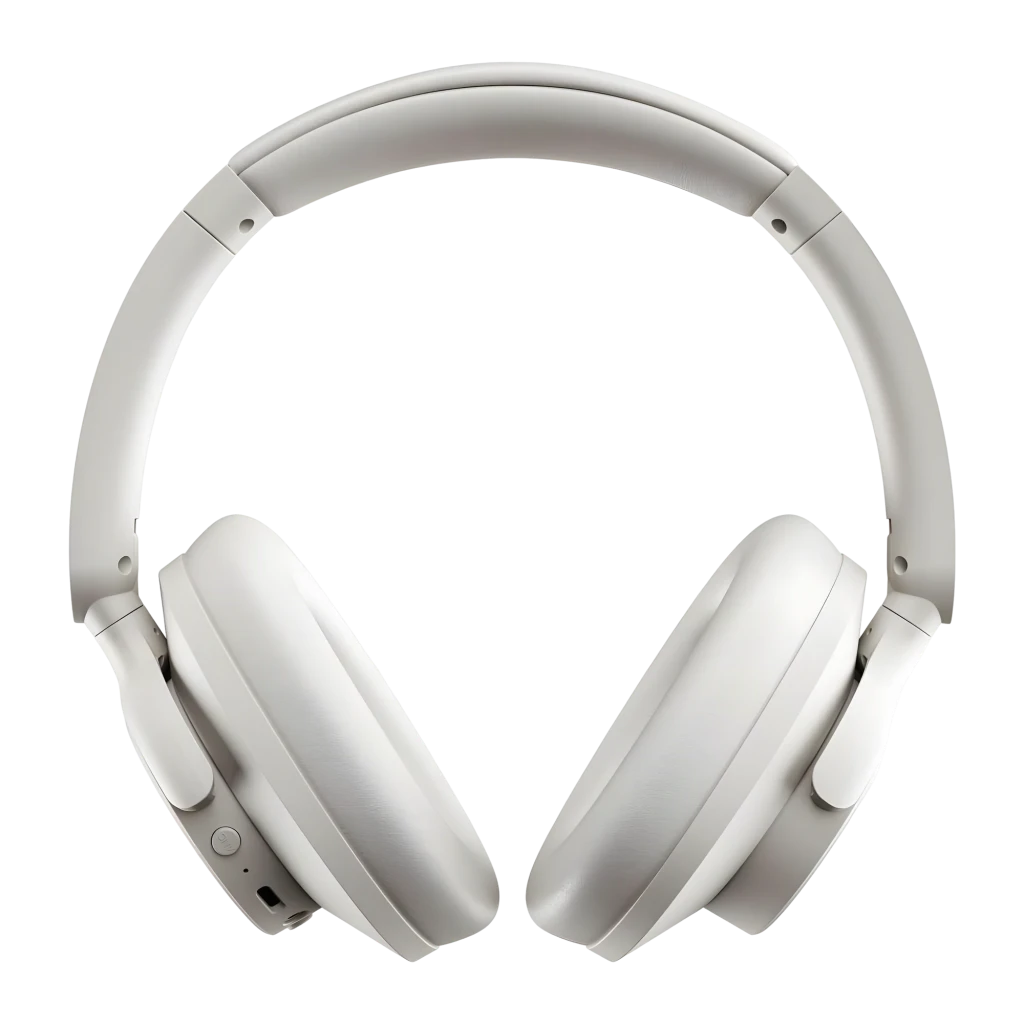Auriculares Urbanista Valencia Cancelación de Ruido Activo Diadema Bluetooth 5.3 Blanco, detalle: vista frontal