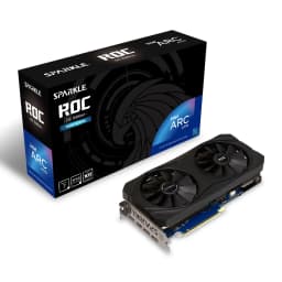 SPARKLE Arc A770 ROC OC Edition 16GB GDDR6 Negro, contenido de la caja: tarjeta gráfica con doble ventilador y caja negra ROC