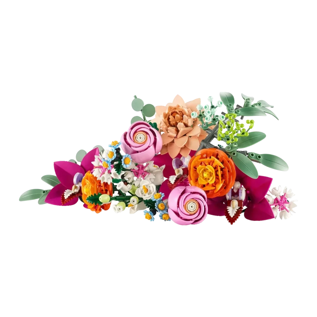 Set de construcción LEGO Botanicals Ramo de Flores Fantasía en Rosa 10342 749 piezas 18+ años, detalle: flores rosas