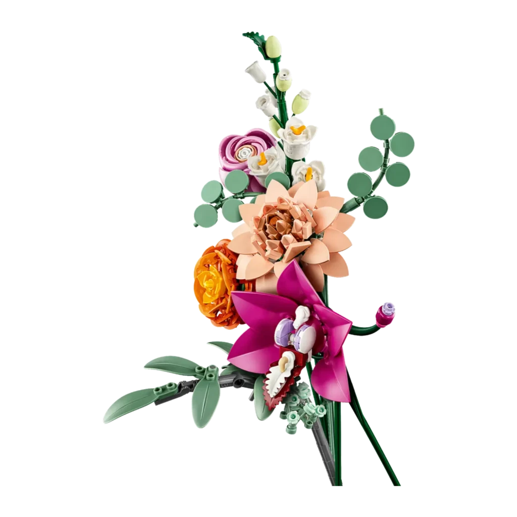 Set de construcción LEGO Botanicals Ramo de Flores Fantasía en Rosa 10342 749 piezas 18+ años, detalle: orquídea fucsia