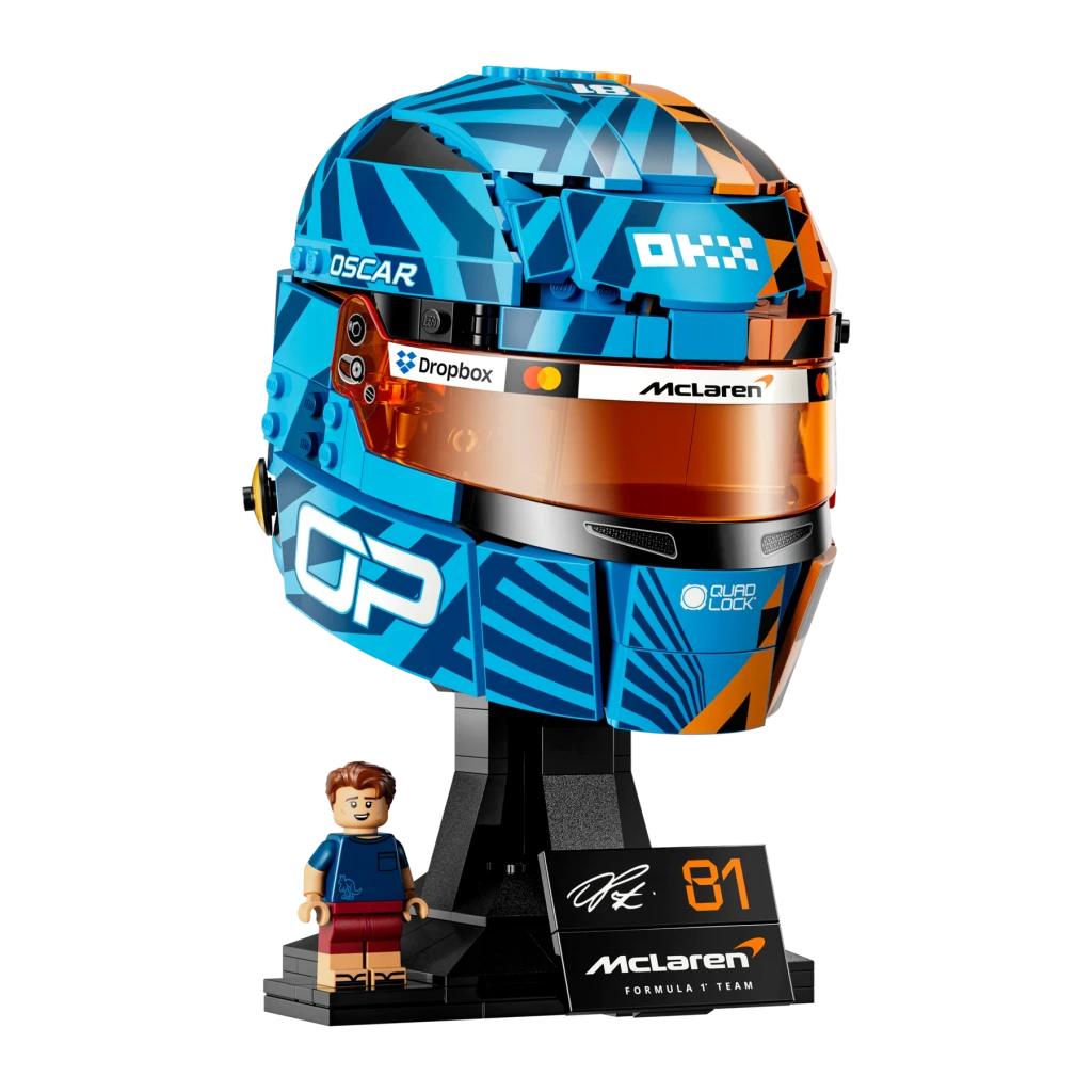 Set de construcción LEGO Editions Casco de Oscar Piastri McLaren Mastercard F1 Team 43017 793 piezas 14+ años