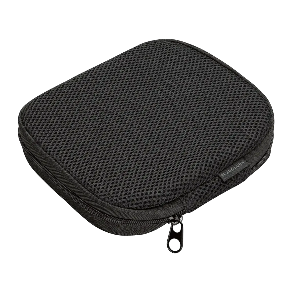 Auriculares con micrófono Poly Blackwire 3225 Stereo USB-A Diadema Negro, detalle: funda de transporte negra con malla