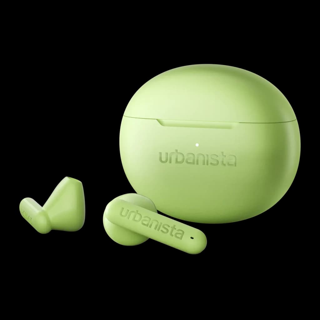 Auriculares Urbanista Austin 2 TWS In-Ear Bluetooth 6.0 25h (con estuche) Verde, detalle: estuche redondeado mate y dos