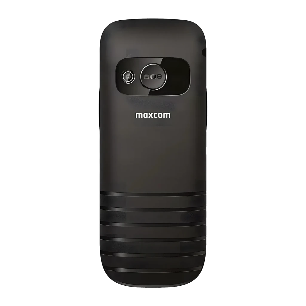 Maxcom MM720 SE 2,2 pulgadas 800mAh Negro microSD, vista trasera: cámara, botón SOS y estrías en la parte inferior