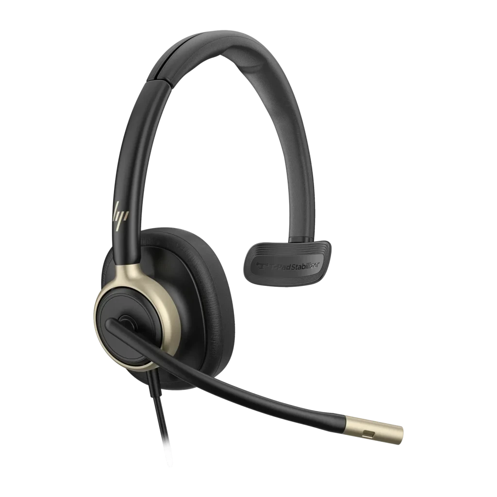 Auriculares HP Poly Mission 815 Cancelación de Ruido Activa Diadema Monoaural Negro