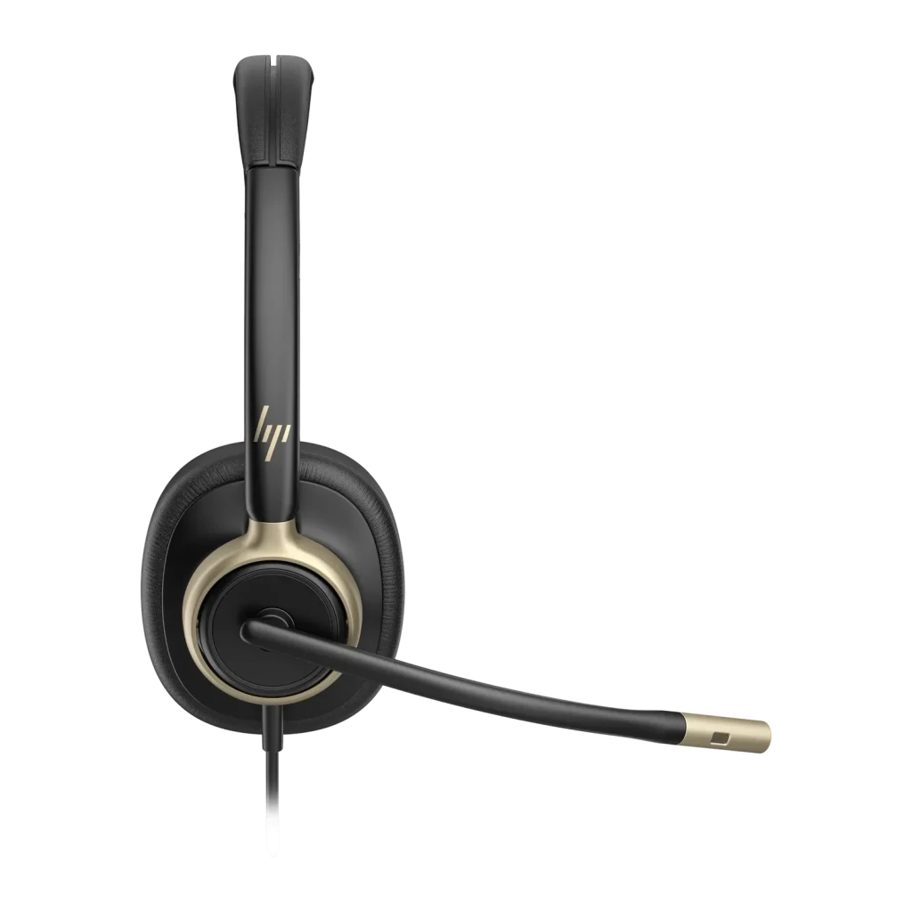 Auriculares HP Poly Mission 815 Cancelación de Ruido Activa Diadema Monoaural Negro, detalle lateral: auricular único