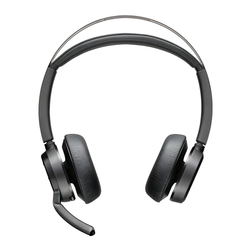 Auriculares Poly Voyager Focus 2 USB-C Cancelación de Ruido Diadema Bluetooth 5.1 Negro, detalle frontal: almohadillas