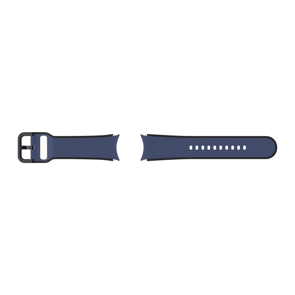 Correa smartwatch Samsung Two-tone Sport Band 20 mm S/M Azul Marino, detalle: hebilla negra, agujeros de ajuste y dos piezas