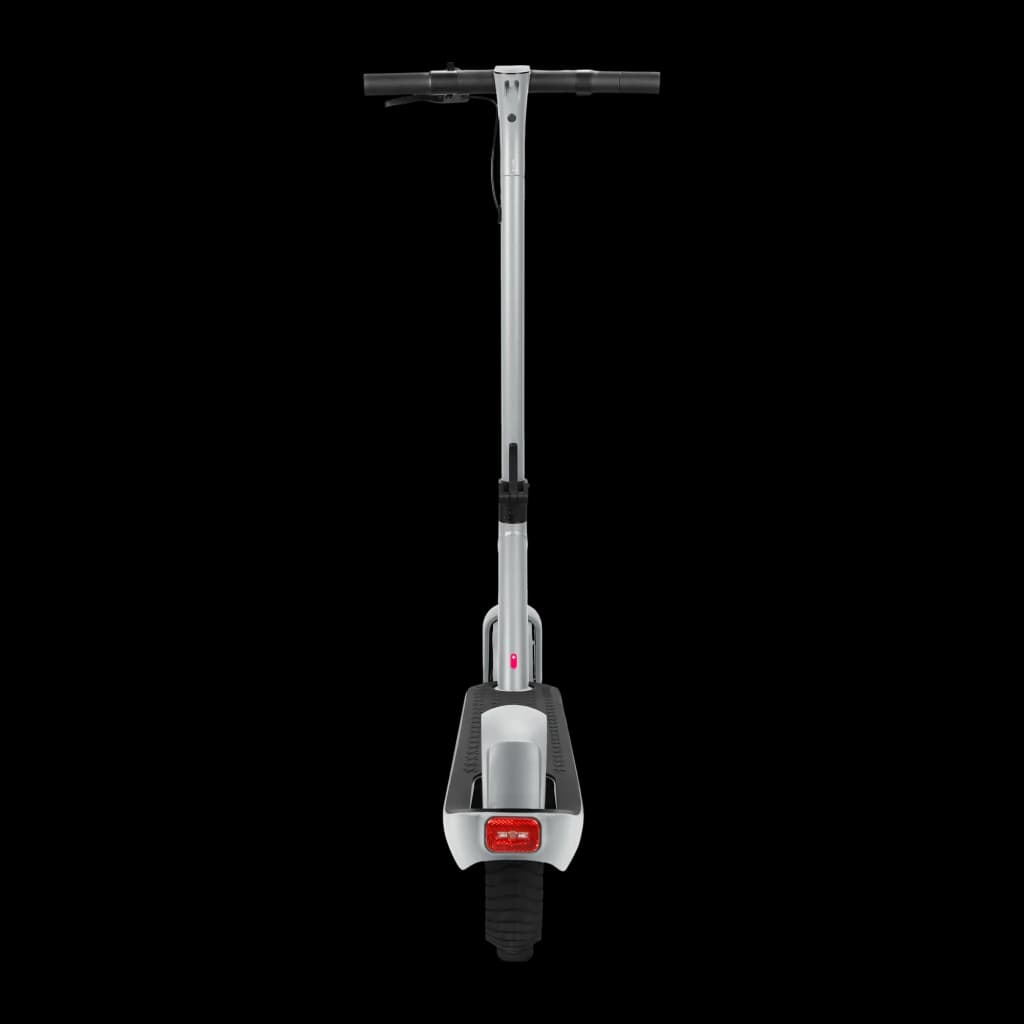 Trottinette Électrique SoFlow SO ONE PRO 500W 65km 22km/h 10 pouces Gris, vue arrière: feu arrière rouge, deck et roue