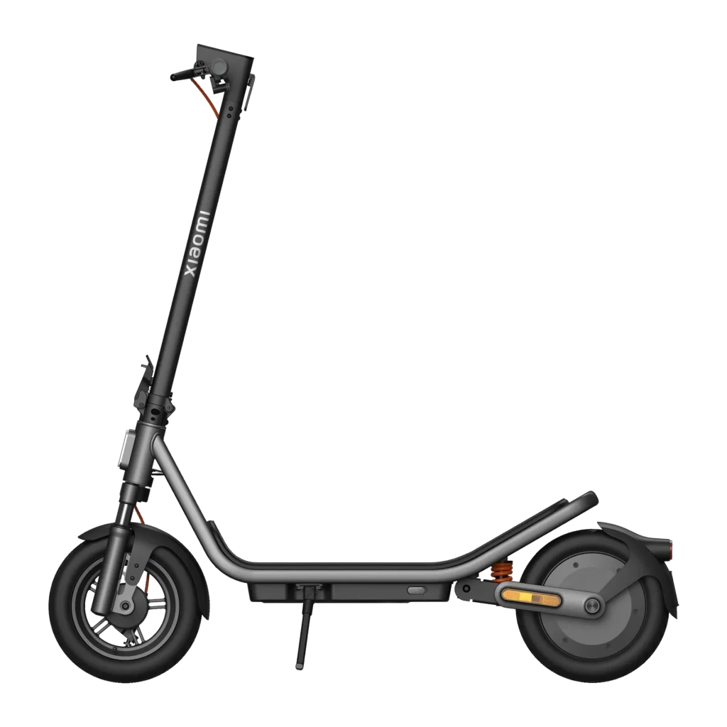 Trottinette Électrique Xiaomi Electric Scooter 6 400W 45km 20km/h 12 pouces Gris, vue frontale: profil latéral