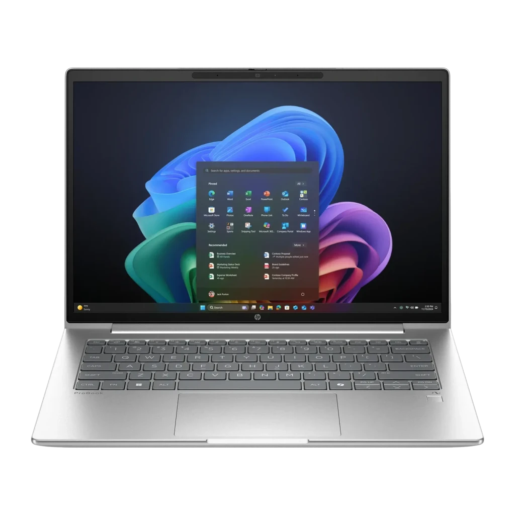 Portátil HP ProBook 4 G1q 16GB/512GB 14 pulgadas IPS WUXGA Snapdragon X1-26-100 SSD NVMe Windows 11 Pro Plata, detalle