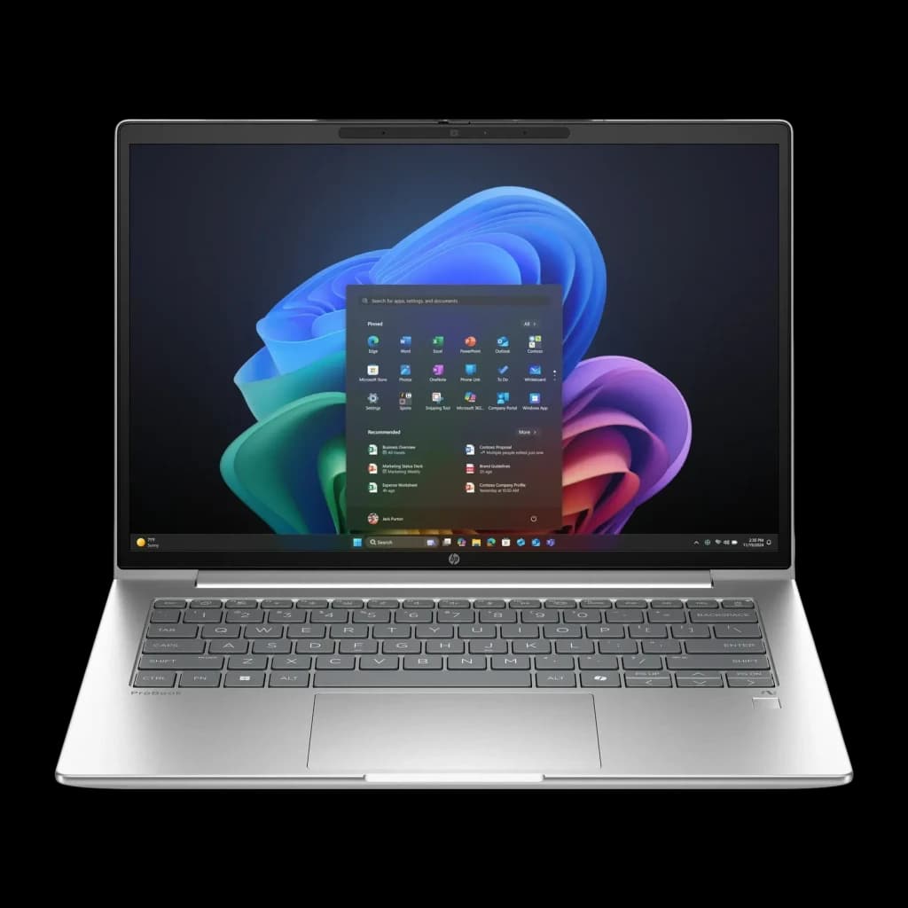 Portátil HP ProBook 4 G1q 16GB/512GB 14 pulgadas IPS WUXGA Snapdragon X1-26-100 SSD NVMe Windows 11 Pro Plata, detalle